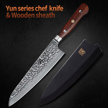 Load image into Gallery viewer, XINZUO 8.5 inch Chef Knife Chinese 67 layers Damascus Stainless Steel Kitchen Knife New Cleaver Slicing Knives Rosewood Handle
