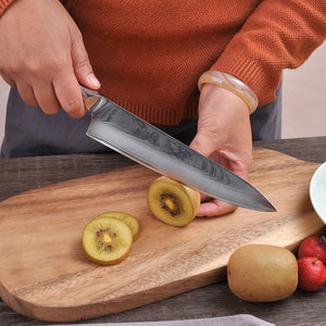 Sunnecko Profession 8" inch Chef Knife Japanese VG10 Core Steel Blade Razor Sharp Damascus Kitchen Knives G10 Handle Meat Cutter