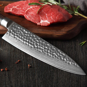 XINZUO 8" Chef Knife Chinese 67 Layers Damascus Steel Kitchen Knife Newarrive Professional VG10 Cooking Knife Pakkawood Handle