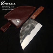 Load image into Gallery viewer, MOLANG Knives High-end hand-forged chef special meat cleaver slice chopper high hardness front kitchen knife sheath