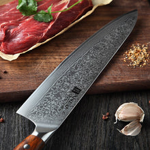 Load image into Gallery viewer, XINZUO 10&quot; inch Chef Knives Damascus Steel Professional Gyotou Knife Kitchen Chef Accessories with Rosewood Handle Kitchen Tools