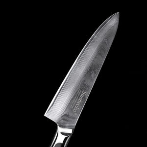 Sunnecko Profession 8" inch Chef Knife Japanese VG10 Core Steel Blade Razor Sharp Damascus Kitchen Knives G10 Handle Meat Cutter