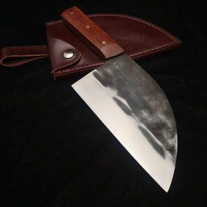 MOLANG Knives High-end hand-forged chef special meat cleaver slice chopper high hardness front kitchen knife sheath